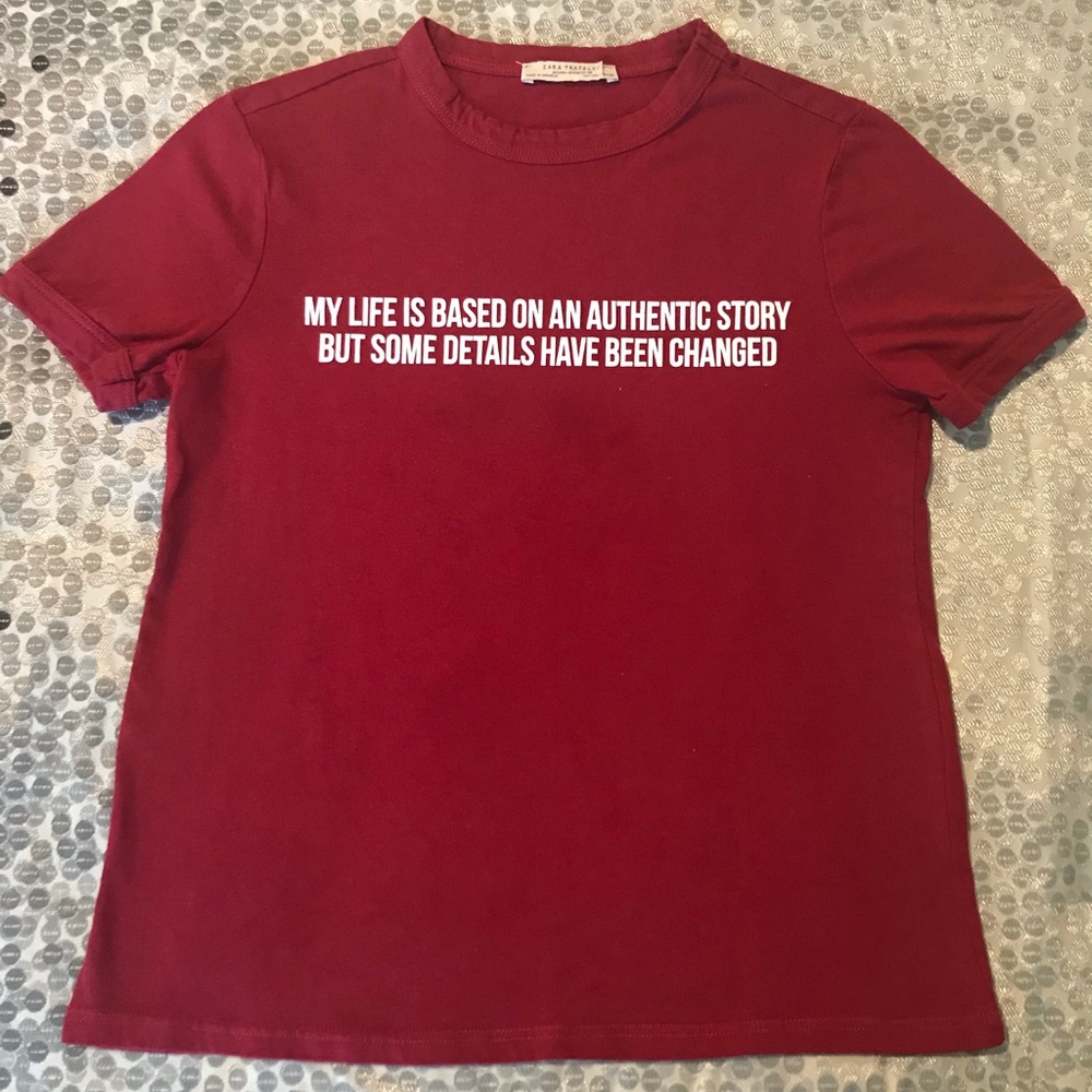Bright Red ZARA Shirt